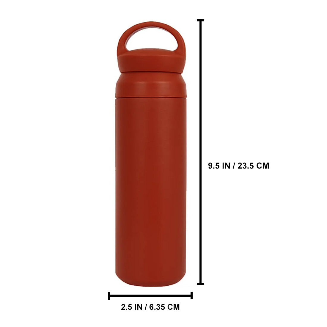 Personalized Stainless Steel Drink Bottle - Insulated Black Water Bottle 500ml