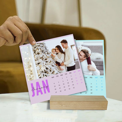 Nutcase Personalized Calendars with Pictures - Beautiful Calendars with Wooden Stand