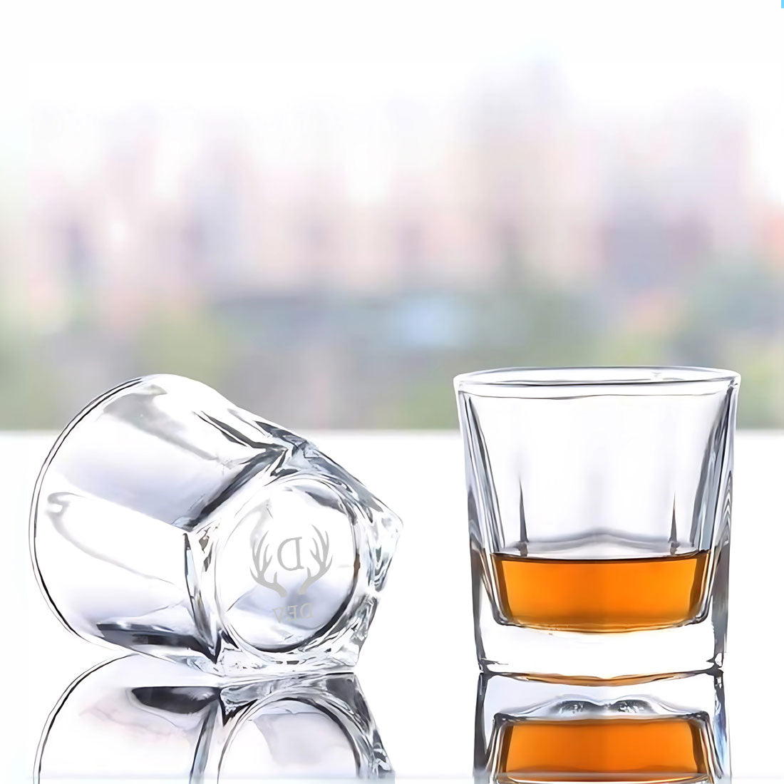 Nutcase Personalised Shot Glasses Engraved Initial