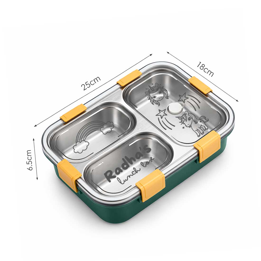 Personalised Childrens Lunch Box Stainless Steel Insulated Tiffin Box