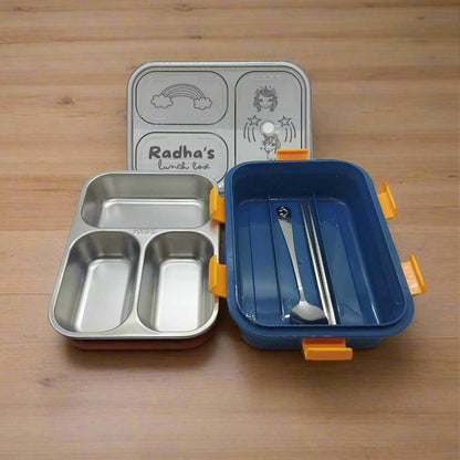 Personalised Childrens Lunch Box Stainless Steel Insulated Tiffin Box