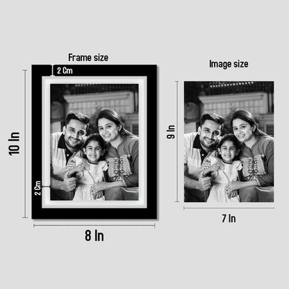 Black and White Wall Frames Customized Photo Frame Decor 8x10 inch (Set of 9)