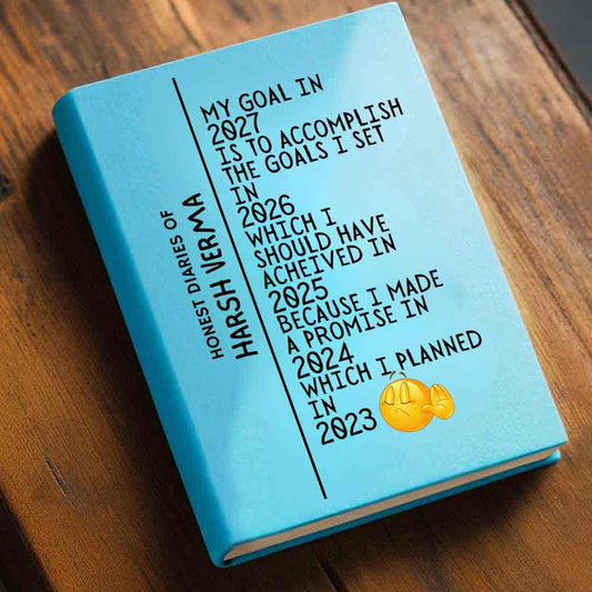 Nutcase Custom Student Daily Diary with Calendar & Planner - A5 Size Hard Cover Diaries