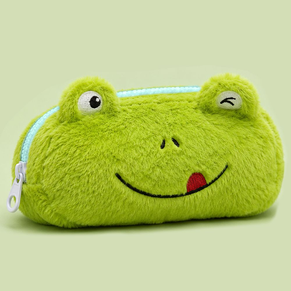 Personalised Pencil Pouch with 3D Ears & Custom Name | Birthday Gift for Kids | Plush Faux Fur
