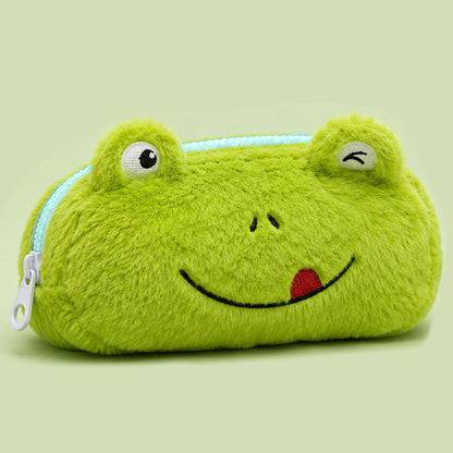 Personalised Pencil Pouch with 3D Ears & Custom Name | Birthday Gift for Kids | Plush Faux Fur