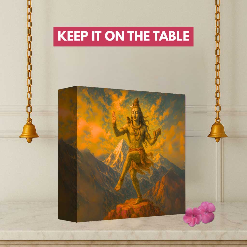 Shiva God Lamp – LED Mahadev Light for Temple and Home Décor