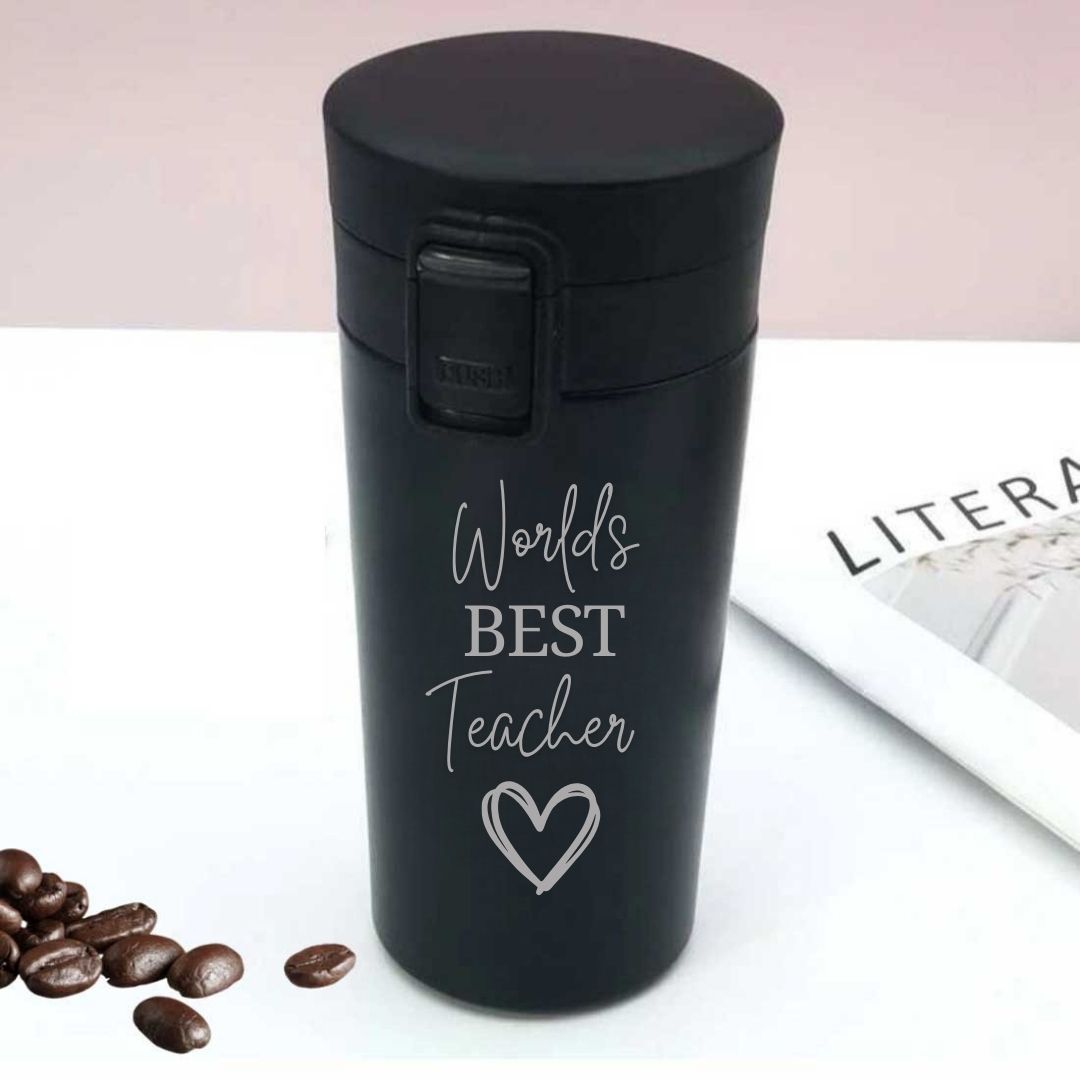 Coffee Mug for Teacher Stainless Steel Travel Flask-Perfect Teacher Day Gift (380 ML)