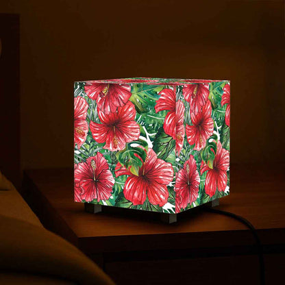 Nutcase Cube Lamp for Bedroom – Mini LED Lamps for Home - Floral