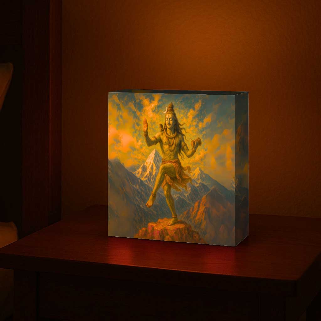Shiva God Lamp – LED Mahadev Light for Temple and Home Décor