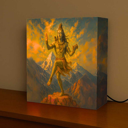 Shiva God Lamp – LED Mahadev Light for Temple and Home Décor