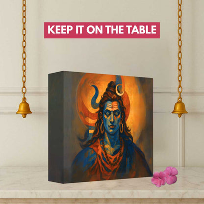 Shiva Lamp for Home – Glowing Mahadev LED Light for Puja Room Décor
