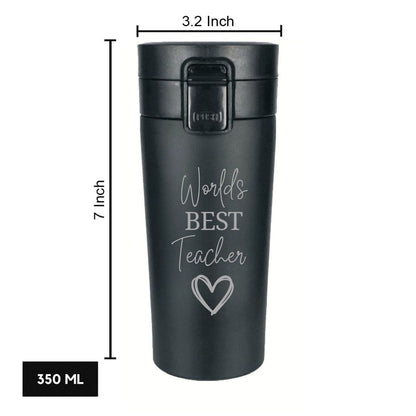 Coffee Mug for Teacher Stainless Steel Travel Flask-Perfect Teacher Day Gift (380 ML)