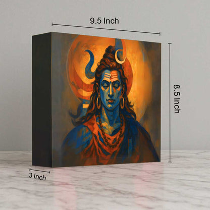 Shiva Lamp for Home – Glowing Mahadev LED Light for Puja Room Décor