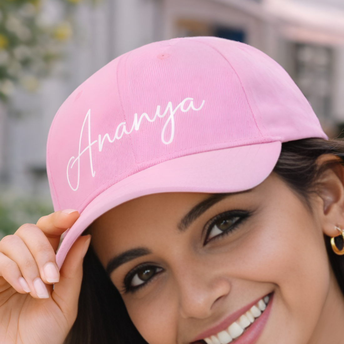 Cute Cap for Women - Pink