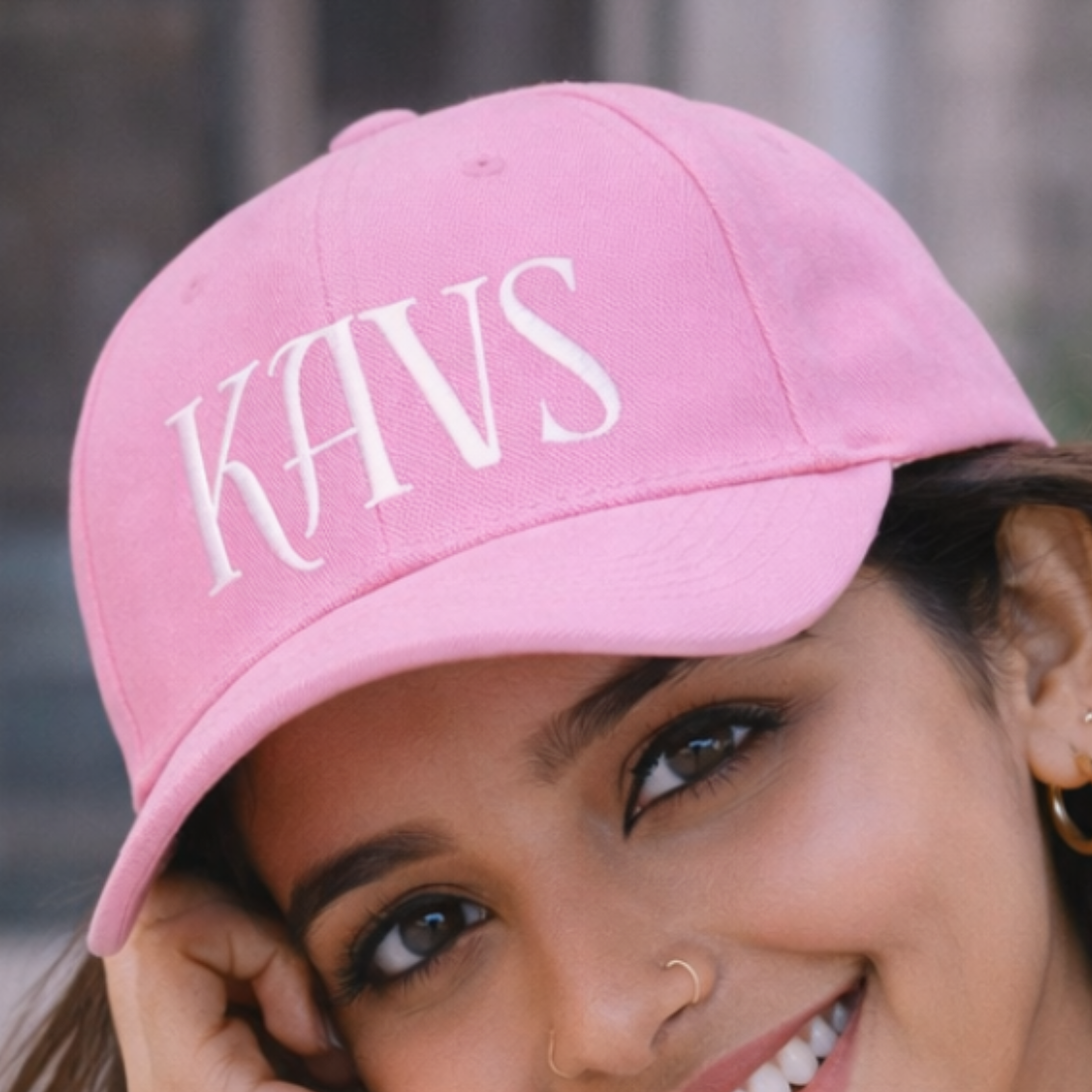 Pink Cap for Women - Custom Baseball Cap