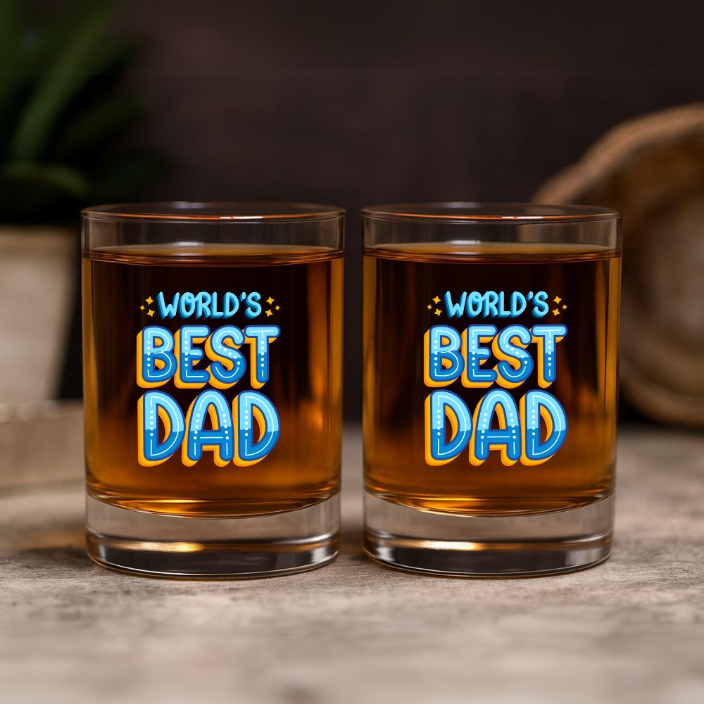 Father’s Day Gift Idea – Glass Set for Whiskey – Gift for Cool Dad