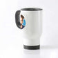 Personalized Insulated Travel Coffee Mug with Photo Cartoonized Avatar - Gift for Him