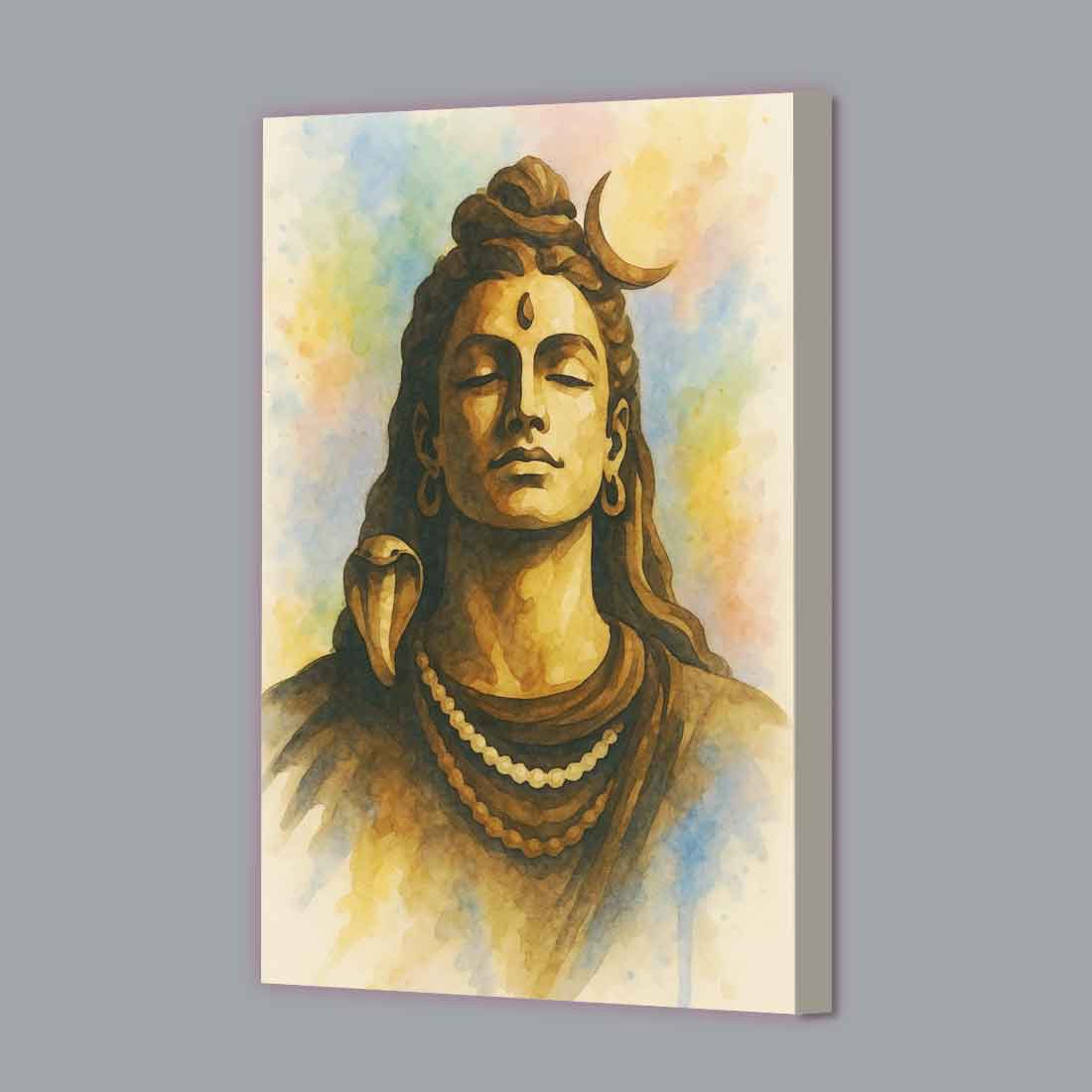Lord Shiva Photo Frame with Light, HD Print – Premium Acrylic Wall Décor for Pooja Room & Gifting