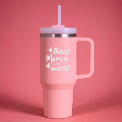 Gift for Mom – Mother’s Day Engraved Water Bottle | 1200ml Cold Tumbler Flask with Handle