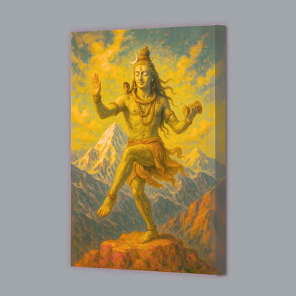 Shiv Photo Frame with LED Lighting, HD Print – Premium Wall Art Décor for Pooja Room & Gifting