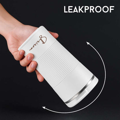 Personalized Insulated Coffee Tumbler 500ml - Travel Coffee Mug with Rubber Grip