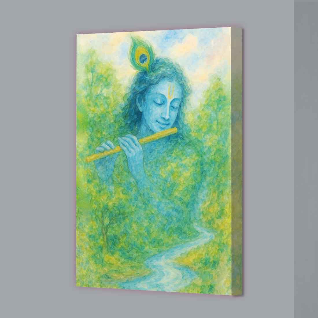 Lord Krishna Photo Frame with LED Backlight –– Ideal for Spiritual Spaces & Special Occasions