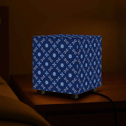 Nutcase Designer Table Lamp for Bedroom – Compact Cube LED Light for Home - Geometric