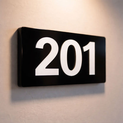 Professional Hotel & Villa Room Number Signs | Durable 3D Acrylic Room Number Board