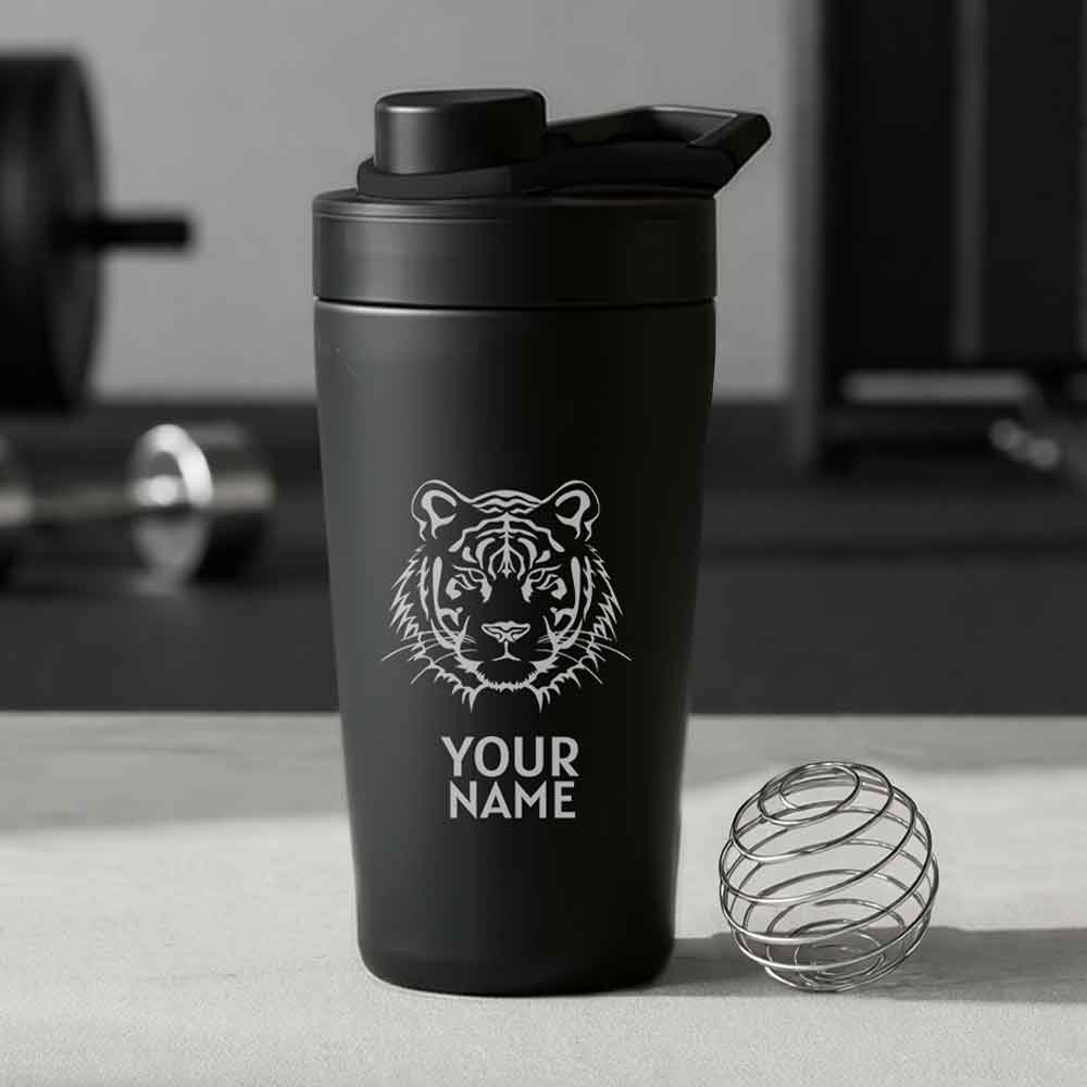 Personalized Protein Shaker for Gym Workout Custom Shake Mixer with Whisk Ball