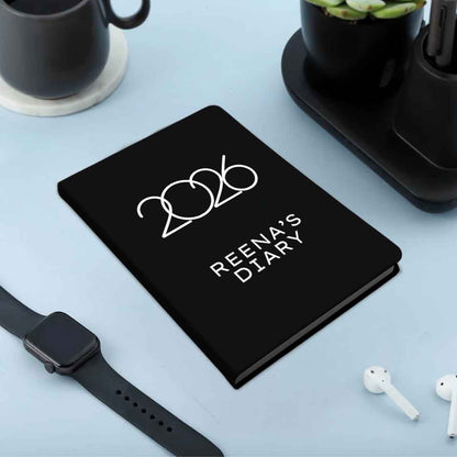Customized Diary with Name A5 Size with Premium Hard Cover, Calendar & Planner