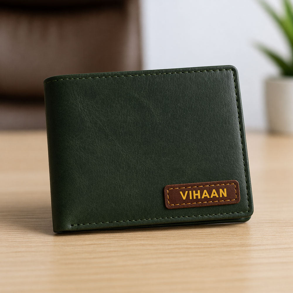 Custom Wallet for Men – Genuine Leather Premium Wallet with 9 Card Slots, Flip iCard Slot & 2 Cash Compartments