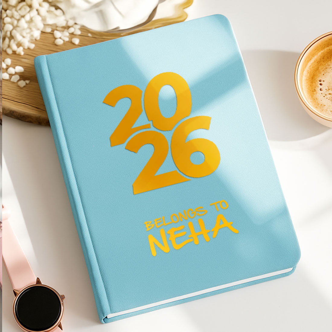 Personalized Diary A5 Size with Premium Hard Cover, Calendar & Planner