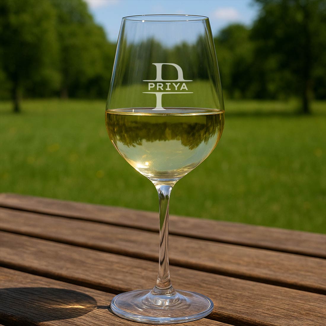 Premium Wine Glass with Name - Custom Engraved Wine Glasses