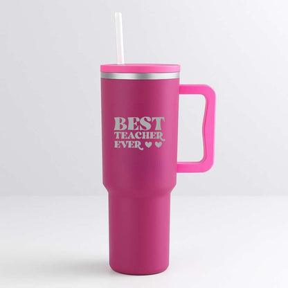 Teacher Day Gift Insulated Tumbler 1200ml with Straw and Lid Large Travel Cups
