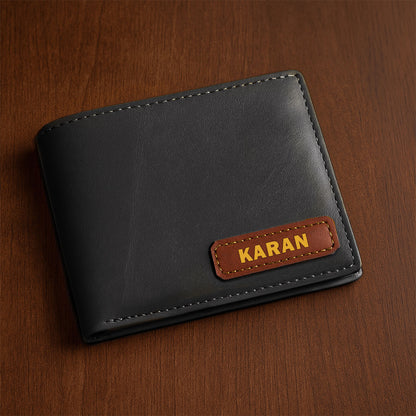 Custom Wallet for Men – Genuine Leather Premium Wallet with 9 Card Slots, Flip iCard Slot & 2 Cash Compartments