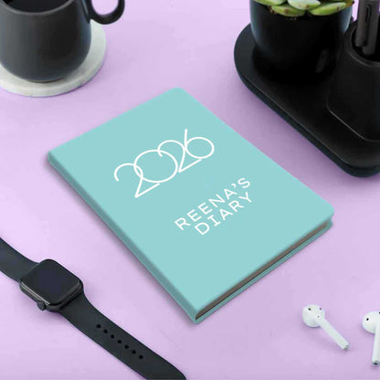 Customized Diary with Name A5 Size with Premium Hard Cover, Calendar & Planner