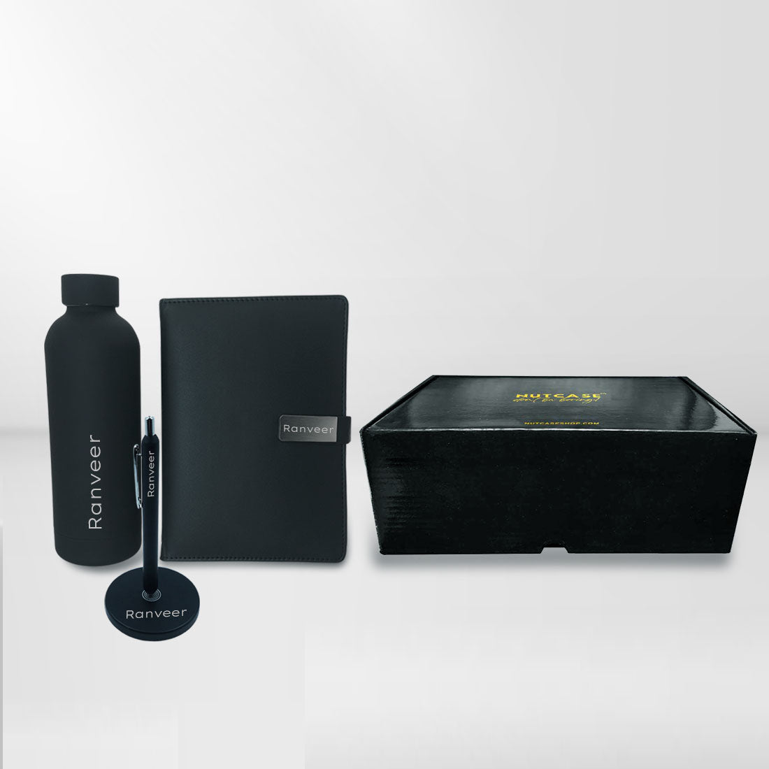 Personalized Teachers Day Present Gift Set with Pen for Teacher, Diary & Bottle