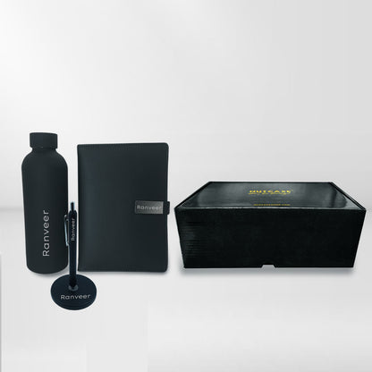 Personalized Teachers Day Present Gift Set with Pen for Teacher, Diary & Bottle