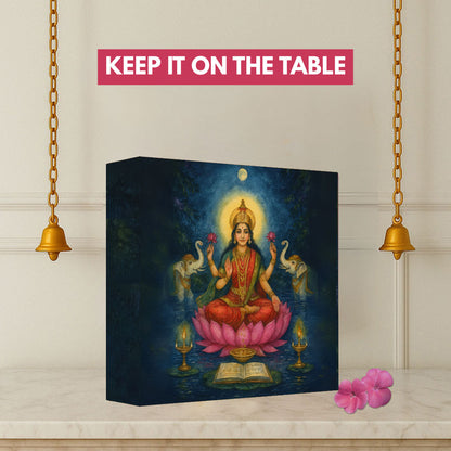 Lakshmi Lamp for Home Temple, Table or Wall Décor Divine Light