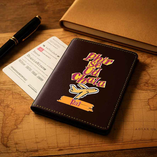 Cool Passport Covers Faux Leather Custom Holders for Passports-Phir Se Ud Chala
