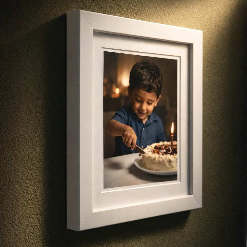 Personalized Thick Photo Frames for Wall - Acrylic Black & White Photo Frames