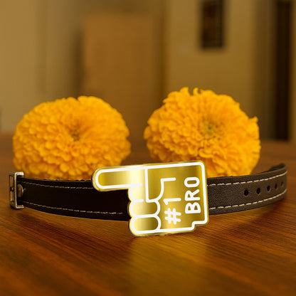 Personalized Rakhi Gift for Brother – 1200ml Insulated Tumbler with Acrylic Rakhi