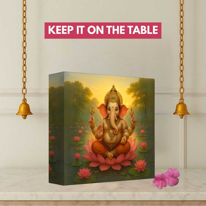 Ganpati LED Light Lamp – Divine Ganesha Night Light for Home Temple, Table or Wall Décor