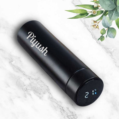 Personalized Diwali Gift Set Temperature Display Coffee Tumbler & Thermos Flask (500ml)