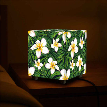 Nutcase Designer LED Lamp for Bedroom– Compact Cube Light for Home - Tropical