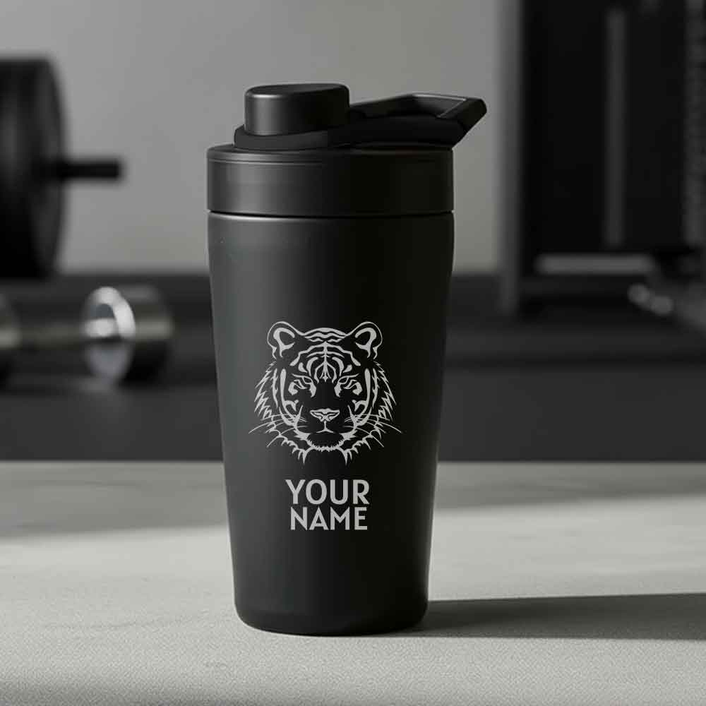 Personalized Protein Shaker for Gym Workout Custom Shake Mixer with Whisk Ball