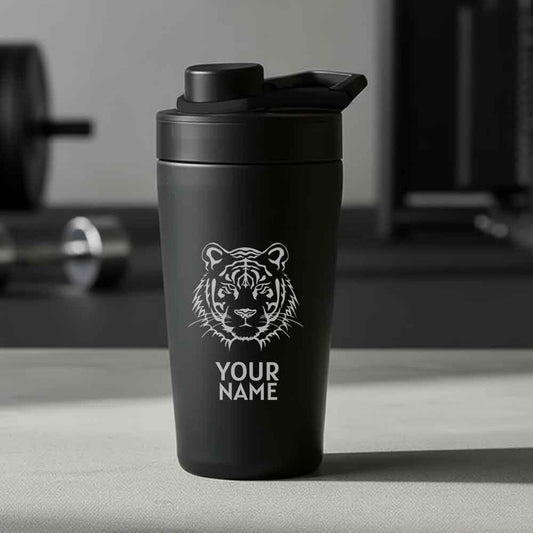 Personalized Protein Shaker for Gym Workout Custom Shake Mixer with Whisk Ball
