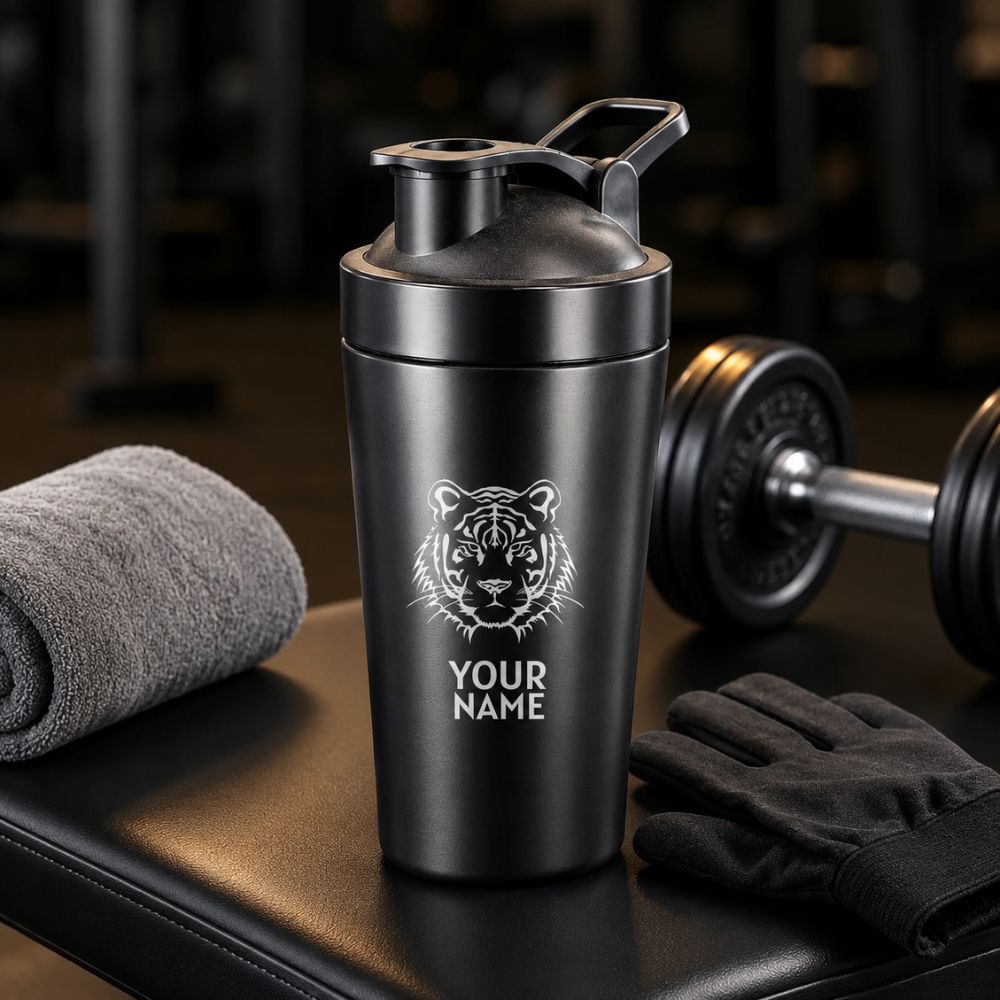 Personalized Protein Shaker for Gym Workout Custom Shake Mixer with Whisk Ball