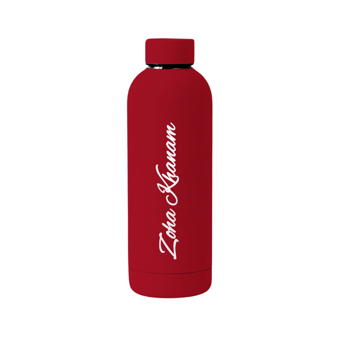 Stainless Steel Water Bottle with Names 500ml Double Insulated Bottles for Office Home Travel- BPA Free, Leakproof