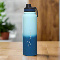 Nutcase Custom Bottle 800ml / 1000ml Double Insulated Water Bottle with Name - Keeps Water Hot/Cold for Hours